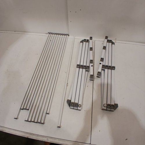 MAINSTAYS FOLDING DRYING RACK, FOLDS FOR EASY STORAGE - 29.5" x 14.6" x 41.34" H - WHITE image 2