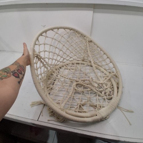 TOPIND MACRAME HAMMOCK CHAIR - 330LBS CAPACITY - BEIGE (MODEL: TOPIND-HAMMOCK CHAIR SWINGS) image 2