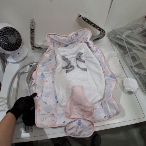 INGENUITY KEEP COZY 3-IN-1 GROW WITH ME VIBRATING BABY BOUNCER SEAT & ROCKER - 6-40LBS - PINK/GREY (MODEL: 12909) image 4