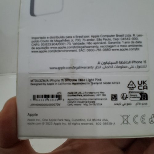 APPLE SILICONE CASE WITH MAGSAFE FOR IPHONE 15 - LIGHT PINK (MODEL: A3123) image 2