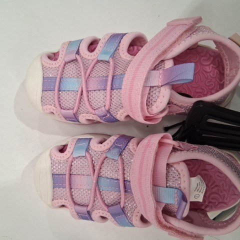 GIRL'S GEORGE SANDALS - SIZE 7 - PINK/PURPLE image 2