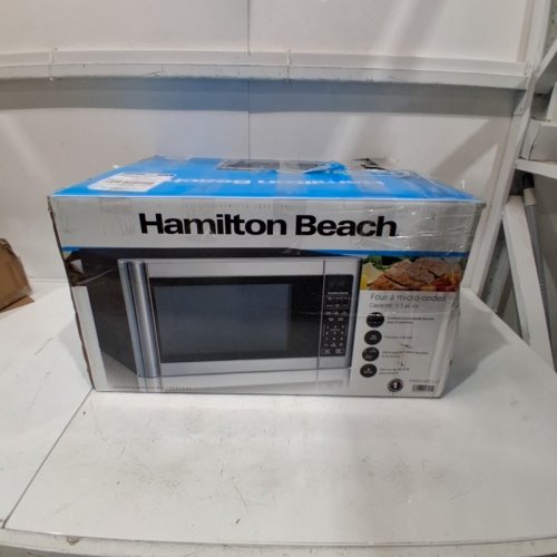 HAMILTON BEACH COUNTER-TOP MICROWAVE WITH 10 POWER LEVELS - 1.1 CU.FT. - STAINLESS STEEL (MODEL: EM031MC1) image 6