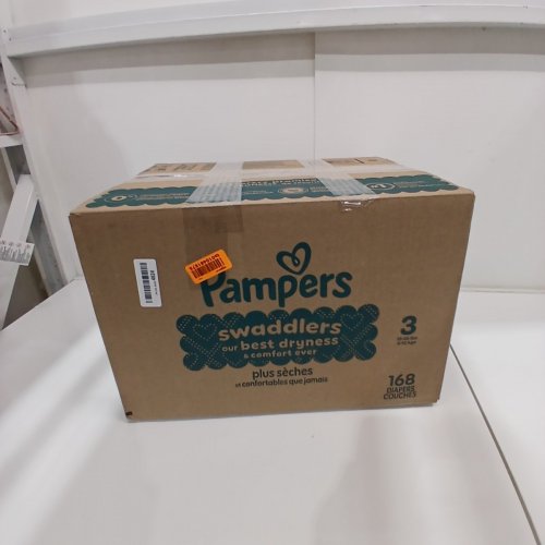 168PK PAMPERS SWADDLERS DISPOSABLE DIAPERS - SIZE 3 (16-28LBS) image 3