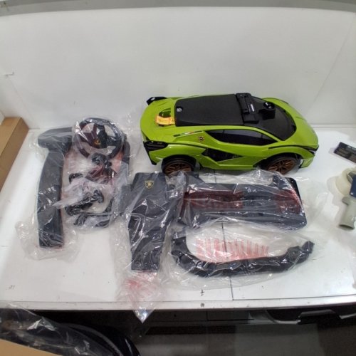 VOLTZ TOYS LCENSED LAMBORGHINI SIAN FKP 37 RIDE-ON SLIDING CAR - 1.5-5 YEAR - GREEN (MODEL: QLS-996T) image 7
