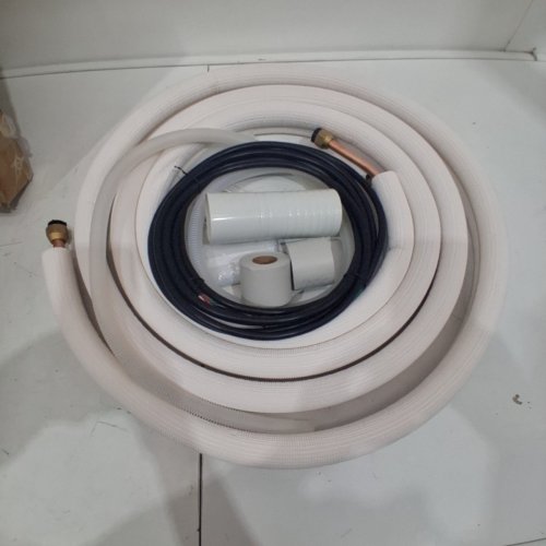 MINI SPLIT LINE SET - 16FT - 1/4" AND 1/2" O.D COPPER PIPES TUBING AND TRIPLE-LAYER INSULATION - WHITE (MODEL: ‎JSY-SS-SKU9) image 2