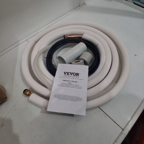 MINI SPLIT LINE SET - 16FT - 1/4" AND 1/2" O.D COPPER PIPES TUBING AND TRIPLE-LAYER INSULATION - WHITE (MODEL: ‎JSY-SS-SKU9) image 3