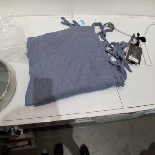 HEARTH & HAND™ WITH MAGNOLIA RIBBON TIE SHOWER CURTAIN - 72" X 72" - STERLING BLUE (ITEM: 324-02-8123) image 3