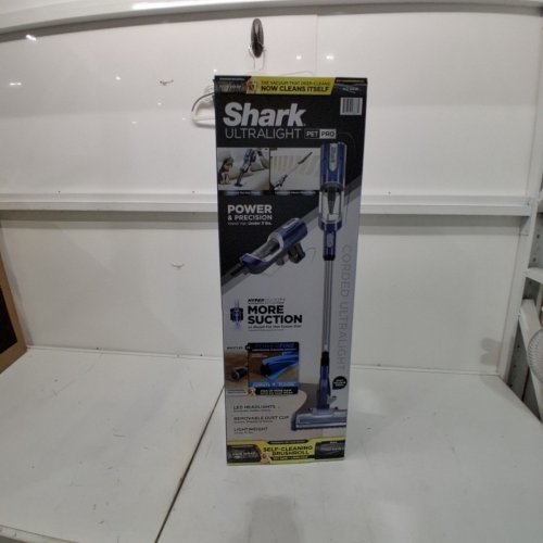 SHARK ULTRALIGHT PET PRO CORDED STICK/HANDHELD VACUUM WITH POWERFINS AND SELF-CLEANING BRUSHROLL - 120V - BLUE (MODEL: HZ600C) image 6