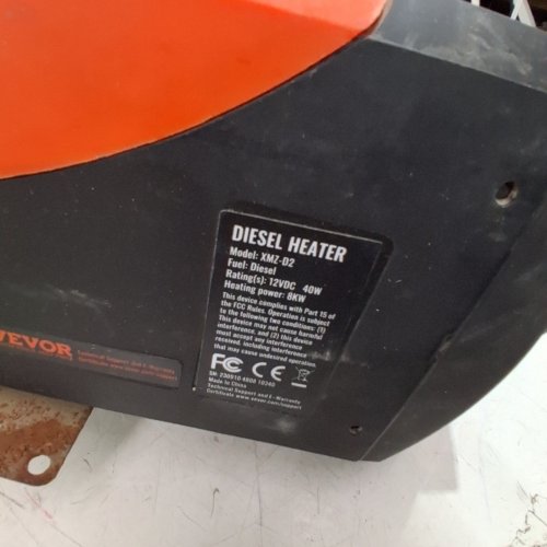 DIESEL AIR HEATER FOR RV TRAILER CAMPER VAN BOAT AND INDOORS - 10L - ORANGE/BLACK - (MODEL: XMZ-D2) image 6