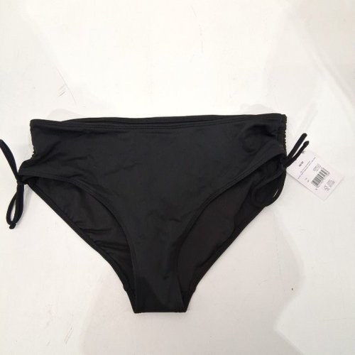 WOMEN'S GEORGE SIDE-TIE SCOOP BIKINI BOTTOM - MEDIUM - BLACK (STYLE: GRS68071DS) image 2