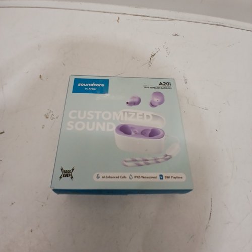 SOUNDCORE BY ANKER A20I TRUE WIRELESS BLUETOOTH EARBUDS IN EAR HEADPHONES - SOUNDCORE APP, 28H LONG PLAYTIME, WATER-RESISTANT, SINGLE EARBUD MODE - WHITE/LILAC (MODEL: A3948C) image 4