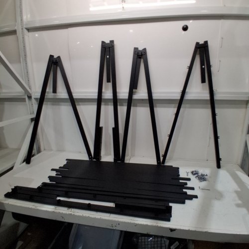 FOLDING STEEL BED FRAME KIT - KING - BLACK (MODEL: 3505-12) image 4