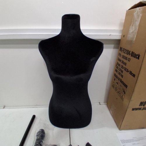 PAYLESSHERE ADJUSTABLE HEIGHT DRESS FORM MANNEQUIN - 49.6"-63.4" - BLACK (MODEL : MQ-FL2104-BLACK) image 2