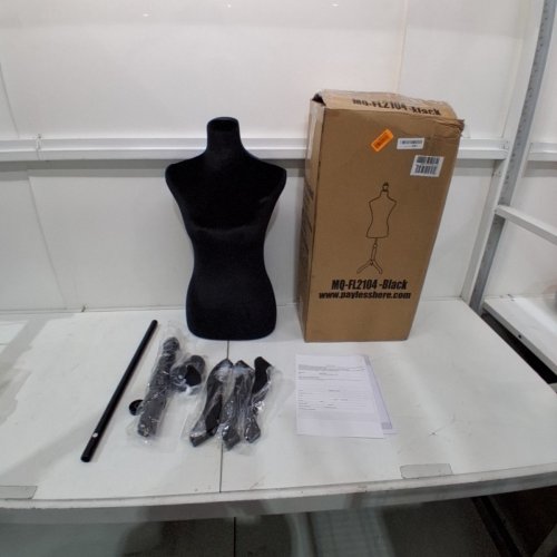 PAYLESSHERE ADJUSTABLE HEIGHT DRESS FORM MANNEQUIN - 49.6"-63.4" - BLACK (MODEL : MQ-FL2104-BLACK) image 3