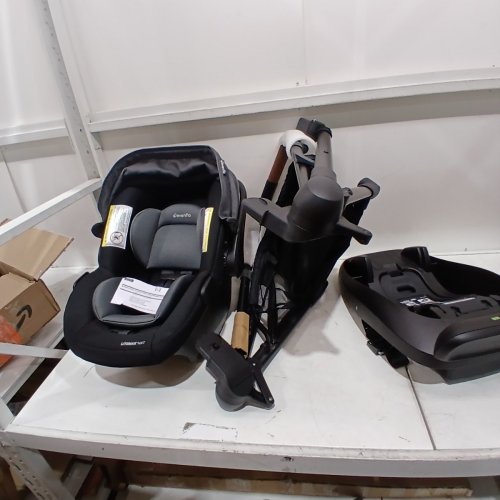 EVENFLO PIVOT NXT TRAVEL SYSTEM WITH LITEMAX NXT INFANT CAR SEAT - MAX WEIGHT 22LBS - SILVERADO GRAY (MODEL: TS101412574C) image 3