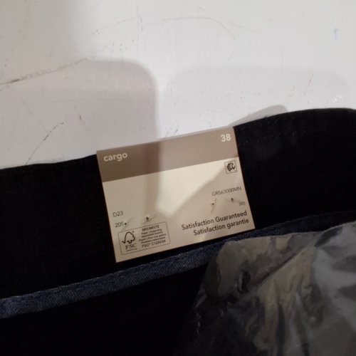 MENS GEORGE CARGO SHORTS - 38 - BLACK image 2