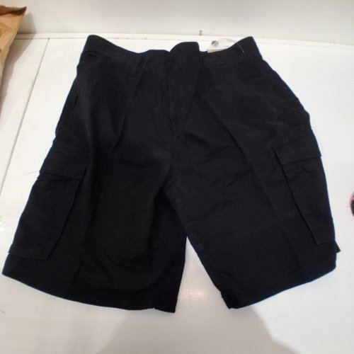 MENS GEORGE CARGO SHORTS - 38 - BLACK image 3