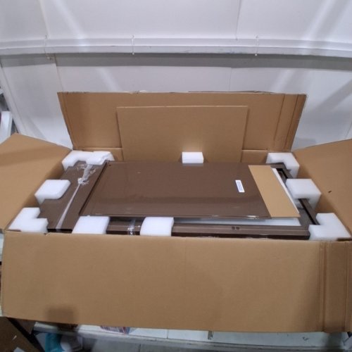 XL DOG DOOR FOR SLIDING GLASS DOORS - ADJUSTABLE HEIGHT FROM 76" TO 81", 14" X 24" FLAP - BROWN - (MODEL: CWM03-XL-B) image 2