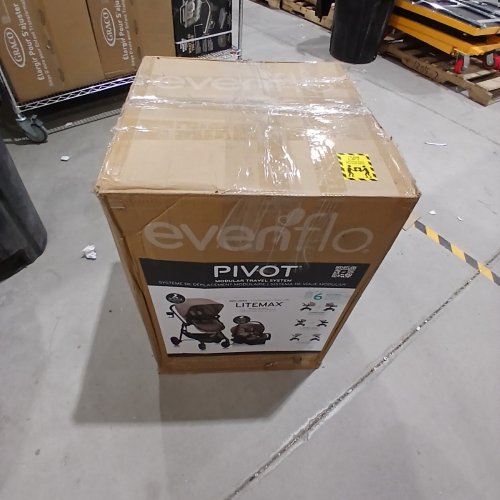EVENFLO PIVOT MODULAR TRAVEL SYSTEM WITH LITEMAX INFANT CAR SEAT COMBO - DESERT TAN (MODEL: TS100412477C) image 5