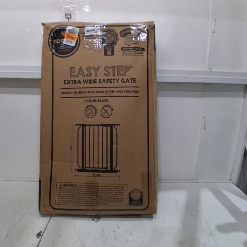 REGALO EASY STEP EXTRA WIDE SAFETY GATE - 29-49" X 30" - BLACK (MODEL: 1164 EB DS) image 4