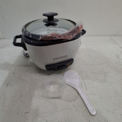 BLACK+DECKER RICE COOKER AND STEAMER - 16-CUP - WHITE (MODEL: RC516C) image 3