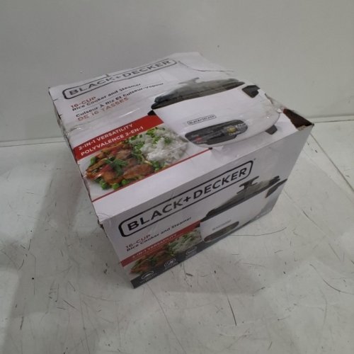 BLACK+DECKER RICE COOKER AND STEAMER - 16-CUP - WHITE (MODEL: RC516C) image 6