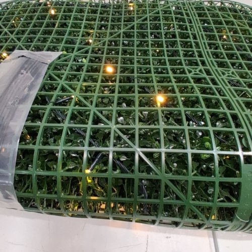 ARTIFICIAL BOXWOOD HEDGE WITH LIGHTS - 40" X 40" - GREEN (MODEL: BOXWOOD400) image 2