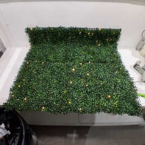 ARTIFICIAL BOXWOOD HEDGE WITH LIGHTS - 40" X 40" - GREEN (MODEL: BOXWOOD400) image 3