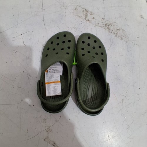UNISEX CROCS CLASSIC CLOGS - M: 7 / W: 9 - ARMY GREEN image 2