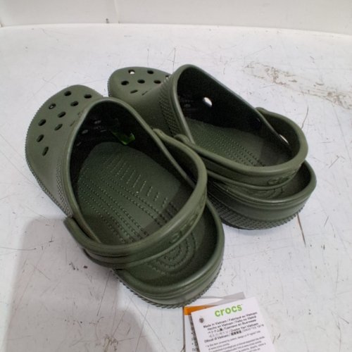 UNISEX CROCS CLASSIC CLOGS - M: 7 / W: 9 - ARMY GREEN image 3