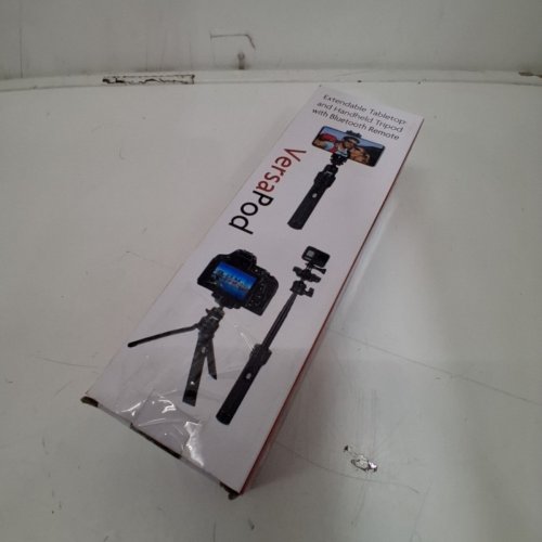 SUNPAK VERSAPOD 2-IN-1 TRIPOD AND SELFIE STICK WITH BLUETOOTH SHUTTER REMOTE - 29.5" MAX LENGTH - BLACK image 4