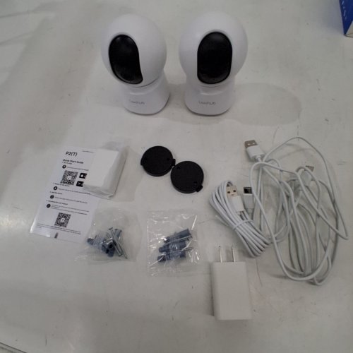 2PK LAXIHUB 360° VIEW 2K SMART CAMERA WITH PHONE APP, PAN/TILT, MOTION/SOUND DETECTION, NIGHT VISION & TWO-WAY AUDIO - WORKS WITH ALEXA (MODEL: P2T-2PC) image 3