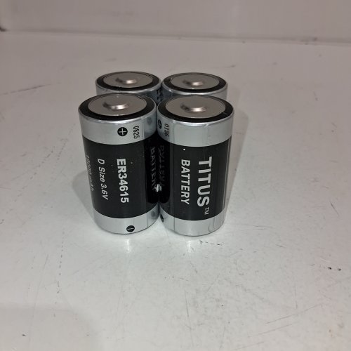 4PK TITUS LITHIUM BATTERIES - D SIZE, 3.6 V, 19000 MAH (MODEL: ER34615) image 2