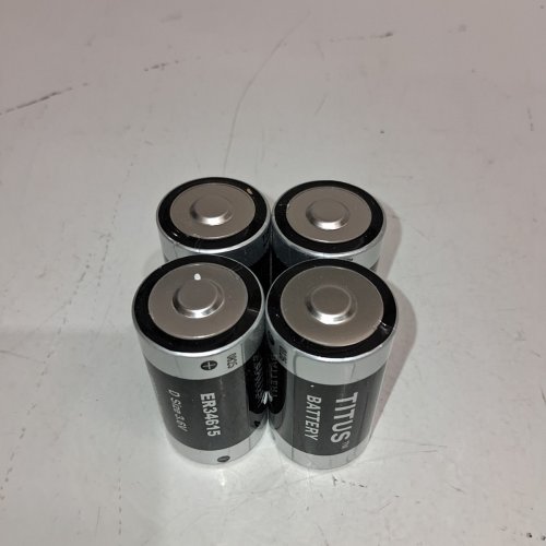 4PK TITUS LITHIUM BATTERIES - D SIZE, 3.6 V, 19000 MAH (MODEL: ER34615) image 3
