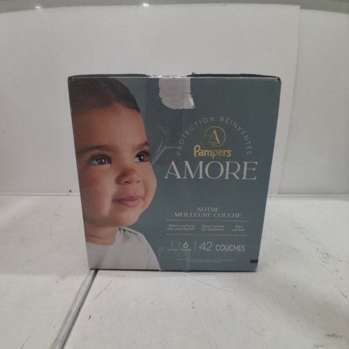 42PK PAMPERS AMORE DISPOSABLE BABY DIAPERS - SIZE 6 (23-44LB) image 3