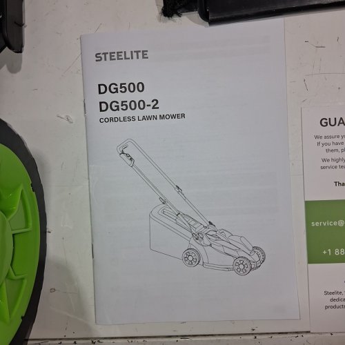 STEELITE CORDLESS ELECTRIC LAWN MOWER - 5-POSITION HEIGHT ADJUSTMENT WITH 8 GALLON GRASS BAG - CHARGER INCLUDED - 13'' - 21V - ( MODEL: ‎DG500 ) image 4