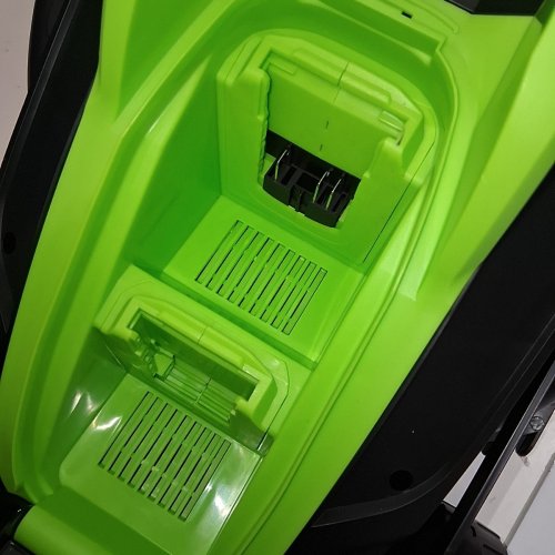 STEELITE CORDLESS ELECTRIC LAWN MOWER - 5-POSITION HEIGHT ADJUSTMENT WITH 8 GALLON GRASS BAG - CHARGER INCLUDED - 13'' - 21V - ( MODEL: ‎DG500 ) image 7