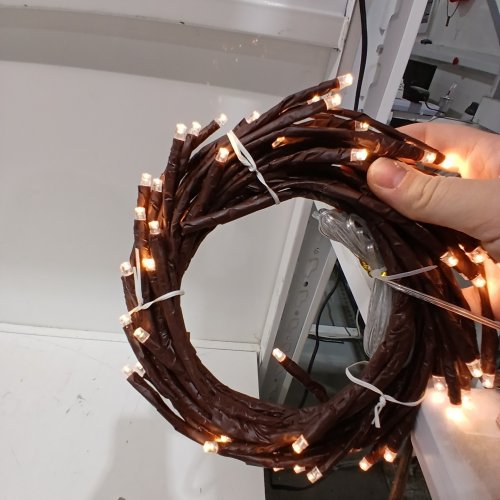 ENCHANTED WILLOW BRANCH VINE LIGHTS DECOR WITH REMOTE - 96 LIGHT - BROWN /WARM WHITE image 2
