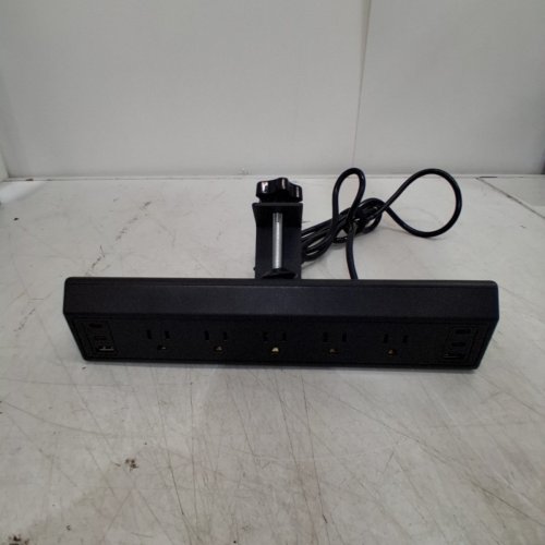 DESK CLAMP 5-OUTLET POWER BAR - 40W - 12" - BLACK image 3