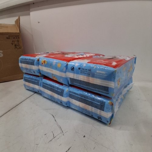 DISNEY HUGGIES LITTLE SNUGGLERS DISPOSABLE BABY DIAPERS - SIZE 1 - 198 TOTAL image 2