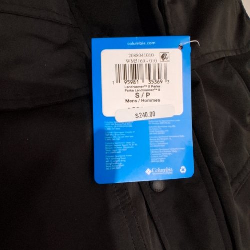 MEN'S COLUMBIA LANDROAMER II PARKA WINTER JACKET - SMALL - BLACK (STYLE: WM5169) image 3