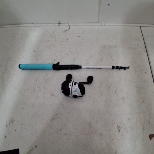 ADULT ZEBCO ROAM AMBIDEXTROUS TELESCOPIC FISHING ROD AND SPINCAST FISHING REEL COMBO - 6FT 110YARD LINE 10LB TEST - SEAFOAM (MODEL: ‎ROAM3SF605MH.FB4) image 2