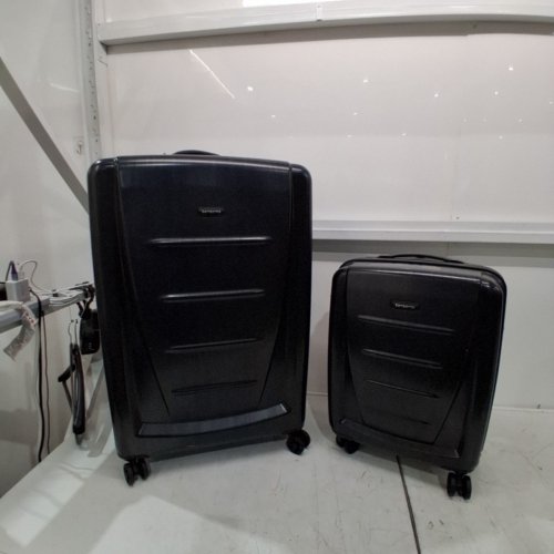 2PC SAMSONITE WINFIELD 2 FASHION SPINNER LUGGAGE SET WITH TSA LOCKS - CHECKED & CARRY-ON - BRUSHED ANTHRACITE (MODEL: 151257-2849) image 2