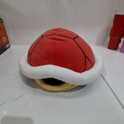 MARIOKART RED SHELL PLUSH - 16" - RED/WHITE image 3