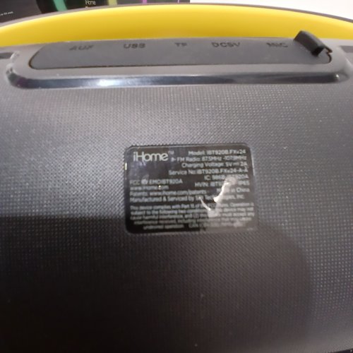 IHOME PORTABLE BOOMBOX BLUETOOTH SPEAKER - BLACK image 4