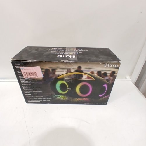 IHOME PORTABLE BOOMBOX BLUETOOTH SPEAKER - BLACK image 7