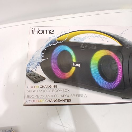 IHOME PORTABLE BOOMBOX BLUETOOTH SPEAKER - BLACK image 8