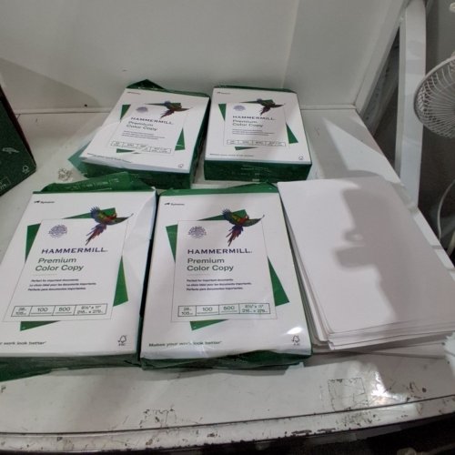5PK HAMMERMILL CARDSTOCK PREMIUM COLOR COPY PAPER, 8.5" X 11" - 100LB - 100 BRIGHT - WHITE (MODEL: 133242) image 2