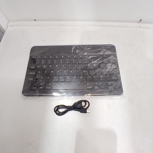 PINKCAT ULTRA-SLIM PORTABLE WIRELESS BLUETOOTH KEYBOARD - COMPACT QUIET DESIGN, RECHARGEABLE BATTERY, FOR IOS, ANDROID, MAC, WINDOWS - BLACK (MODEL: KHB030) image 2