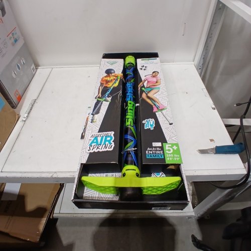 VURTEGO SLINGSHOT POGO STICK - MAX 180LBS - GREEN, BLUE AND BLACK image 2